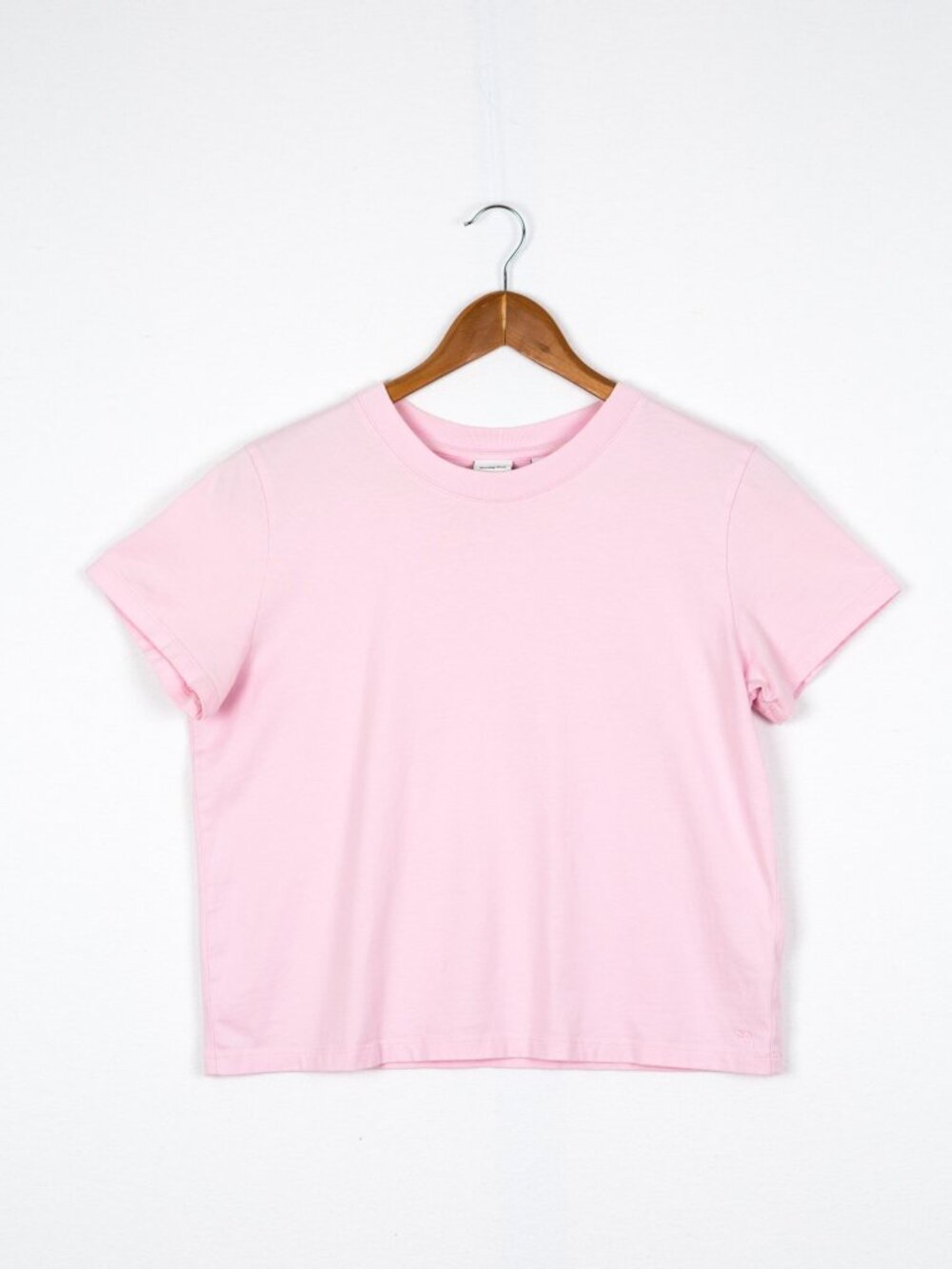 Aritzia Sunday Best Baby Pink Cropped T-Shirt Size S
